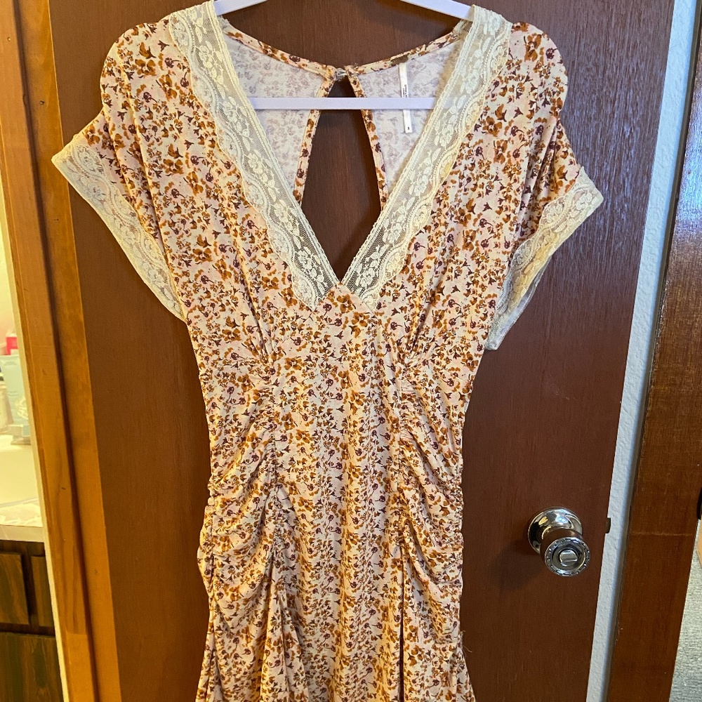 Free People floral bodycon dress